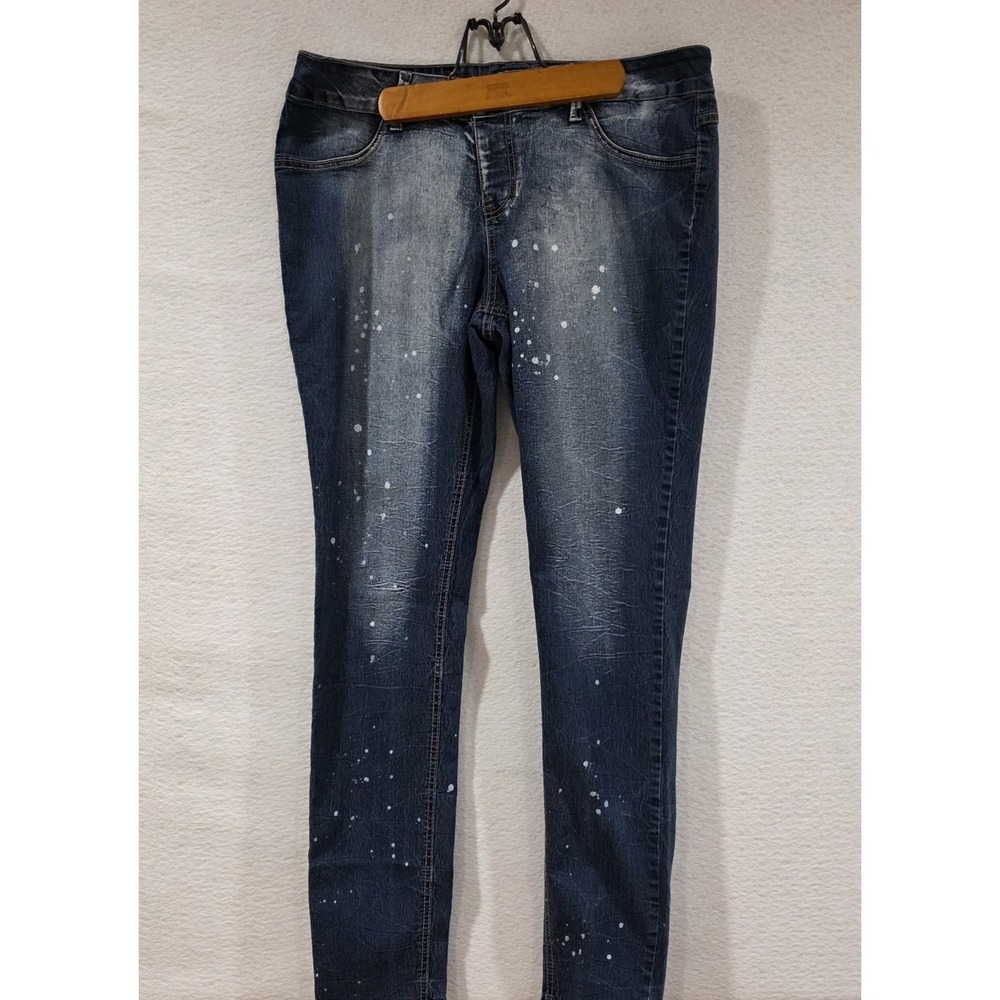 Rocawear Jeans Hannah‎ Skinny Leg Women's 18 Glitz Back Pocket Style Artsy Pants
